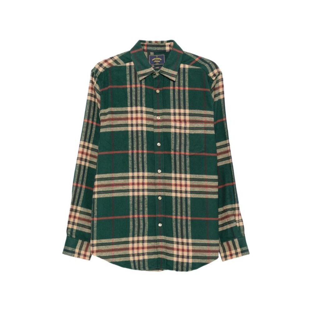 Portuguese Flannel Green Shirts Men